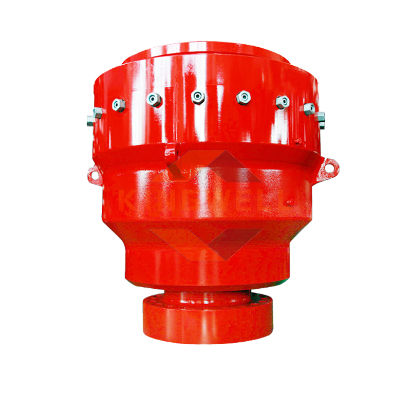 Annular BOP with conical rubuer